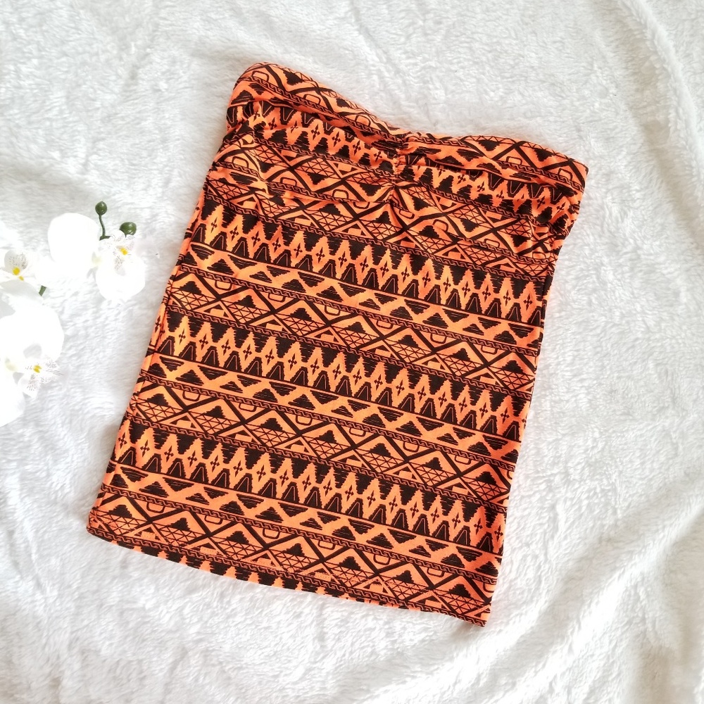 Aztec Print Tube Top